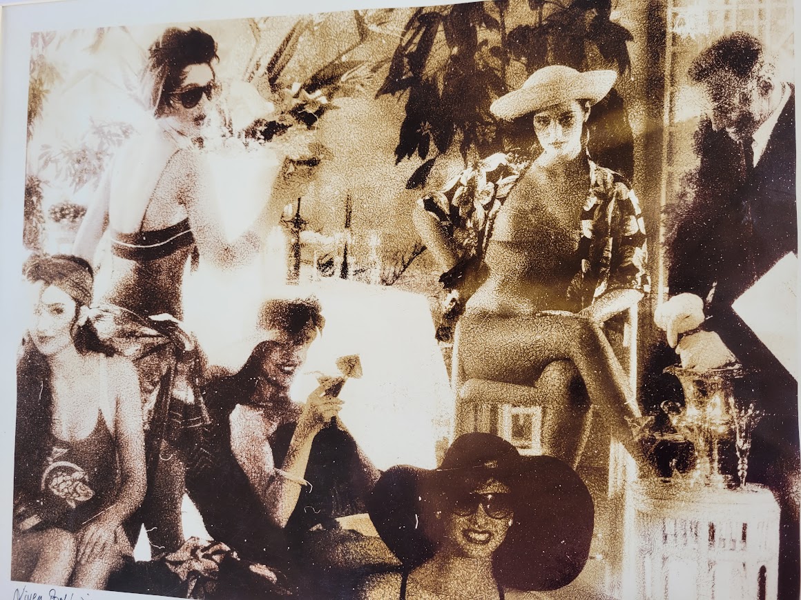 Mill Hill Pool Ladies, zoom rêveur - imprimé kodalith aux tons bruns doux