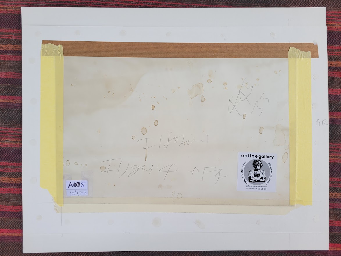 Aerial view of Cadaques beach, huts and parasols on a sunny day by Michael Joseph