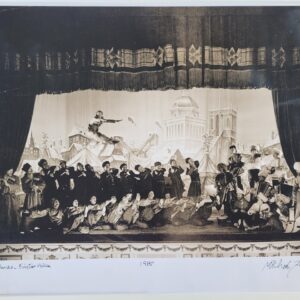 Eristow Vodka advert, russian dancers in the theatre test print, black and white by Michael Joseph