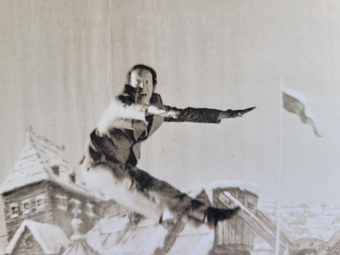 Eristow Vodka advert, russian dancers in the theatre test print, black and white by Michael Joseph