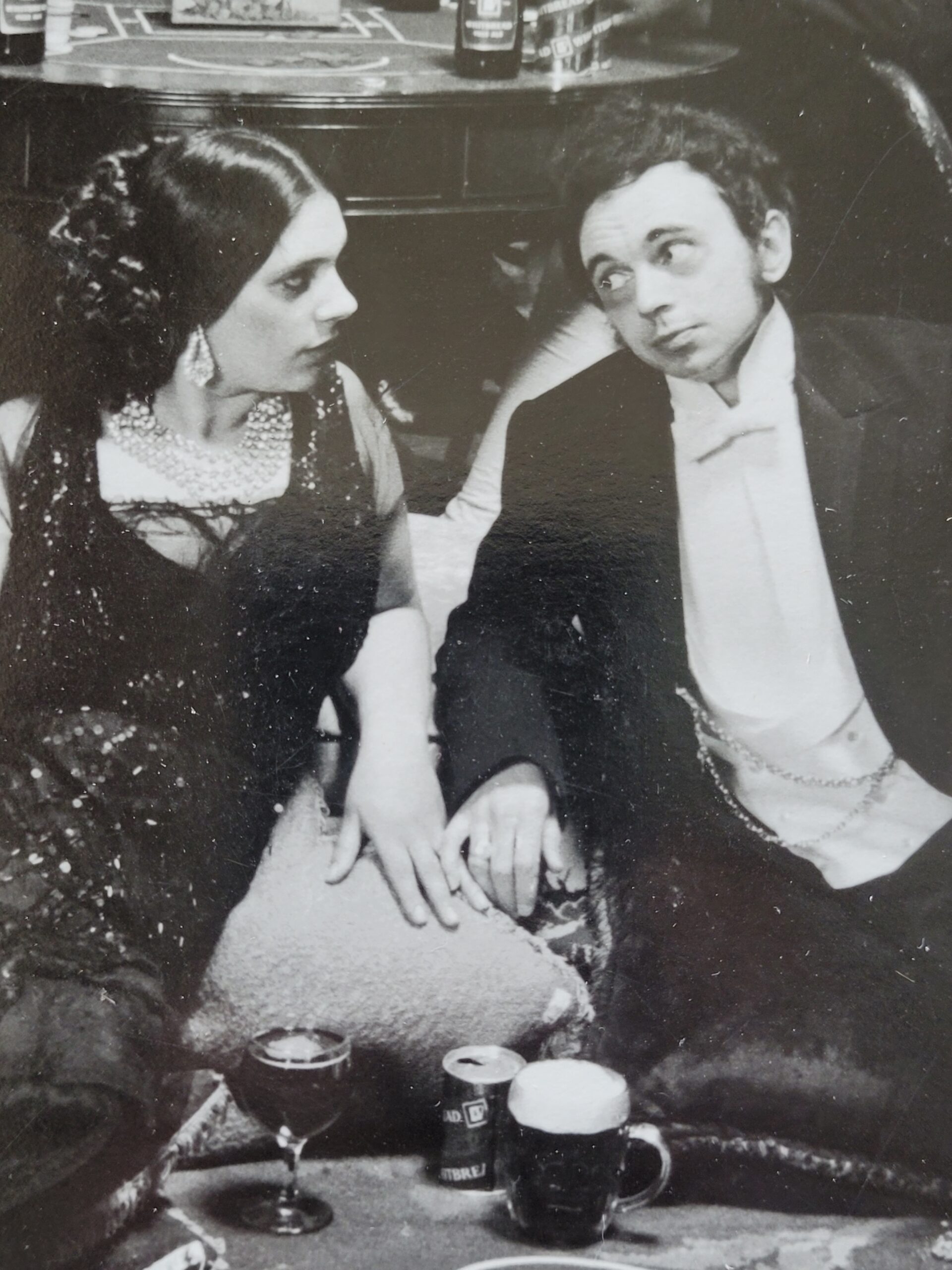 Tiddlywinks college students drinking Whitbread at Crystal Palace, the photographer's first ever orgy, by Michael Joseph