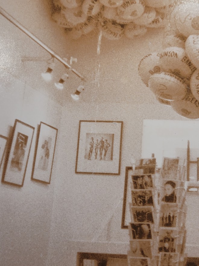 Norman's balloons - Parks in pink at the Porkinson sausages launch at Hamilton's Gallery London by Michael Joseph