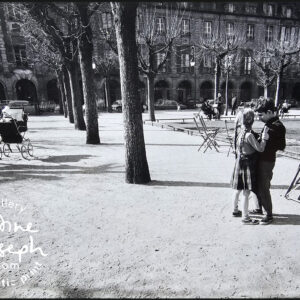 Young boy dancing with a girl in the sixties, place Vendôme Paris, by Michael Joseph