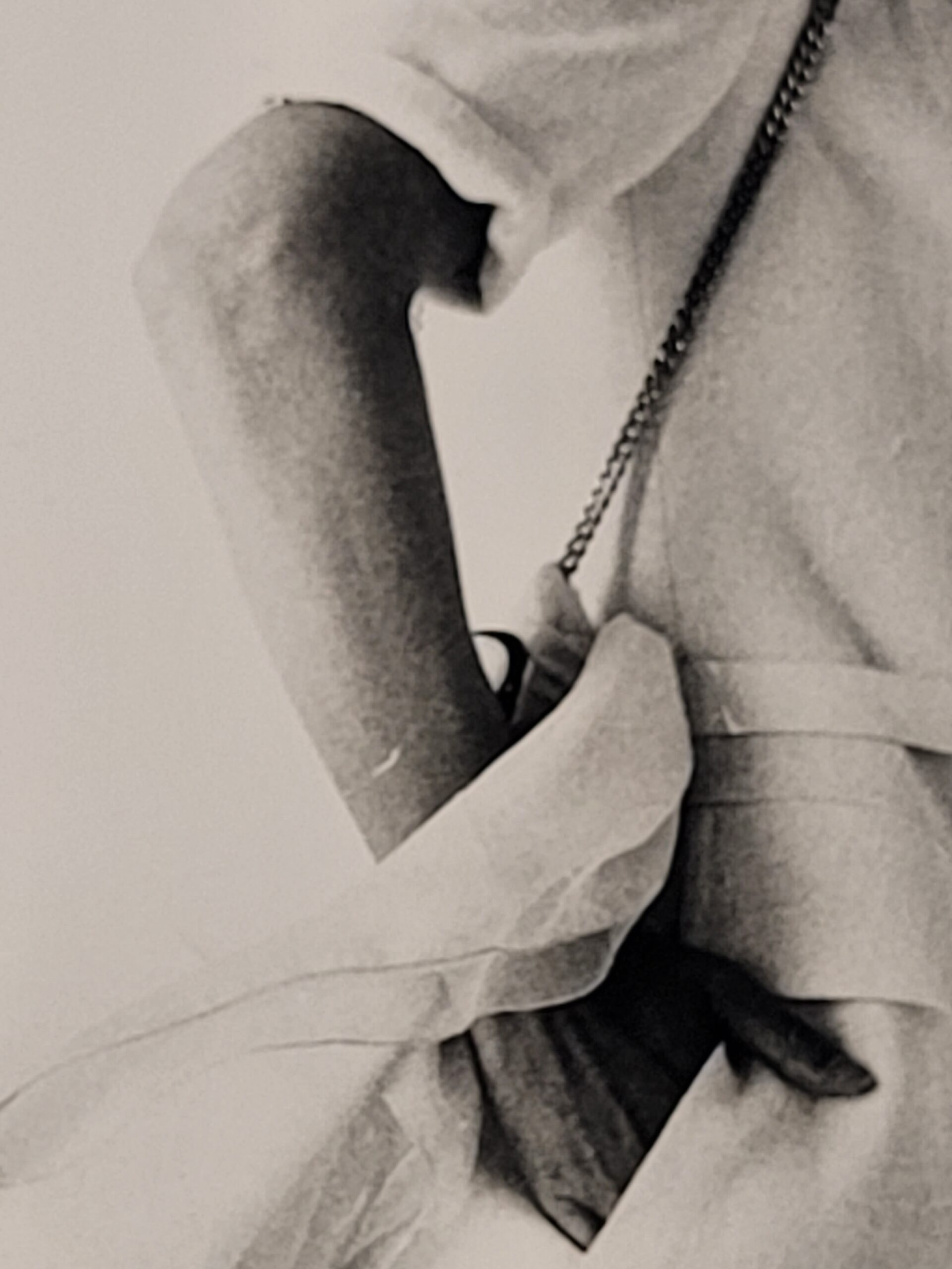 Pretty blonde model holding her glasses with her teeth, say oh really - only by Michael Joseph