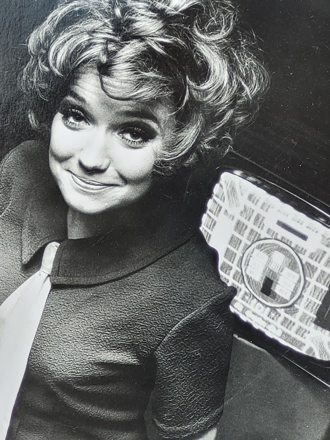 Sixties television sales people with several televisions, by Michael Joseph