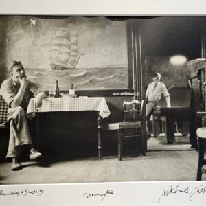 Man thinking and smoking, Germany, authentic darkroom print by Michael Joseph