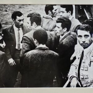 Spanish bullfighter looking confident before the fight, authentic darkroom print by Michael Joseph