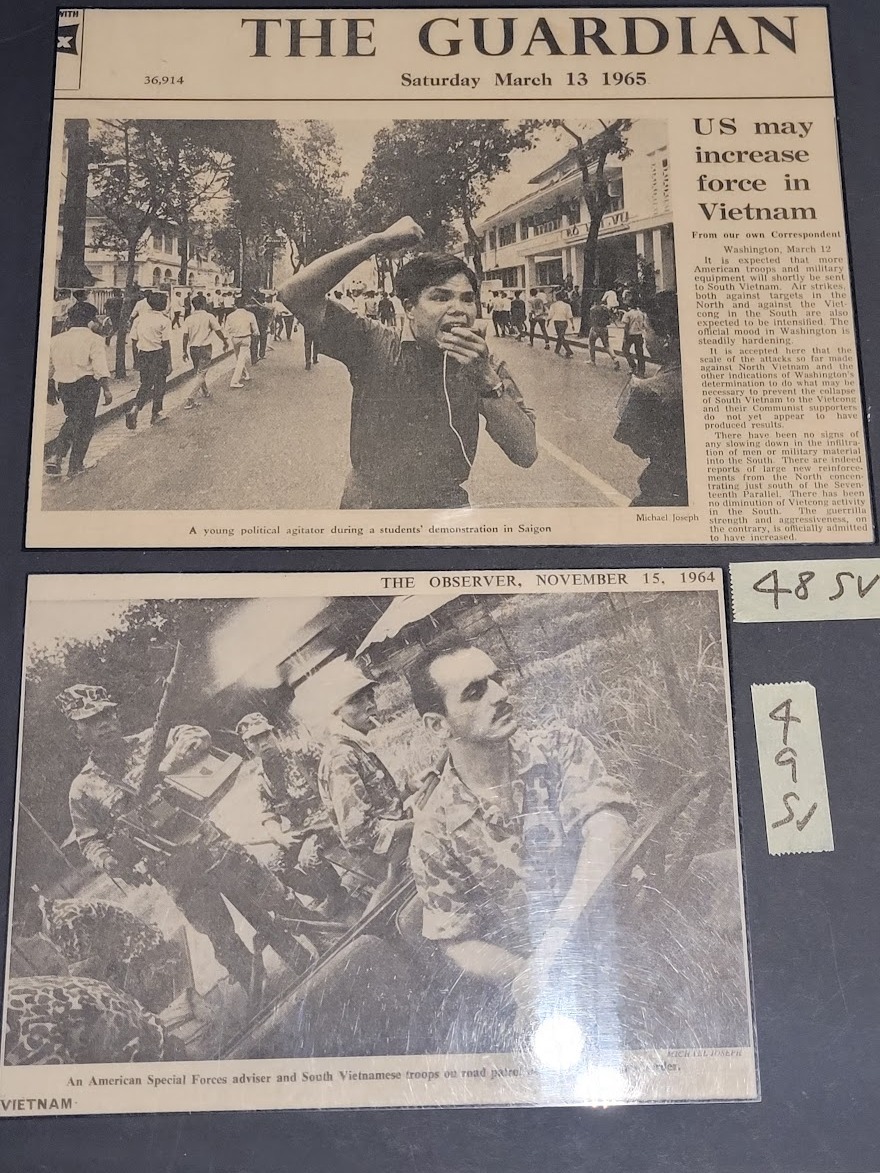 South Vietnam, anxious student rebel guardian newspaper photo from reportage by Michael Joseph