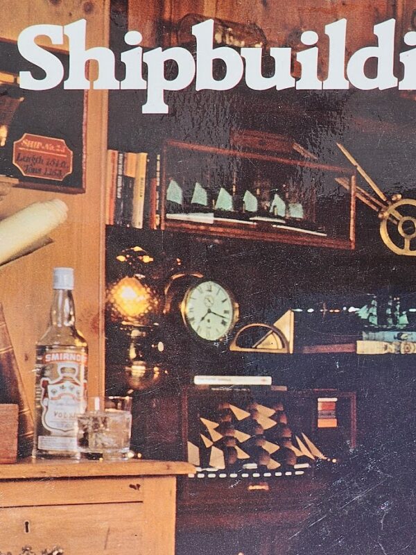 Shipbuilding and Smirnoff... leave me breathless! Vodka advertisement from the 1970s, bearded modelmaker and sexy blonde by Michael Joseph
