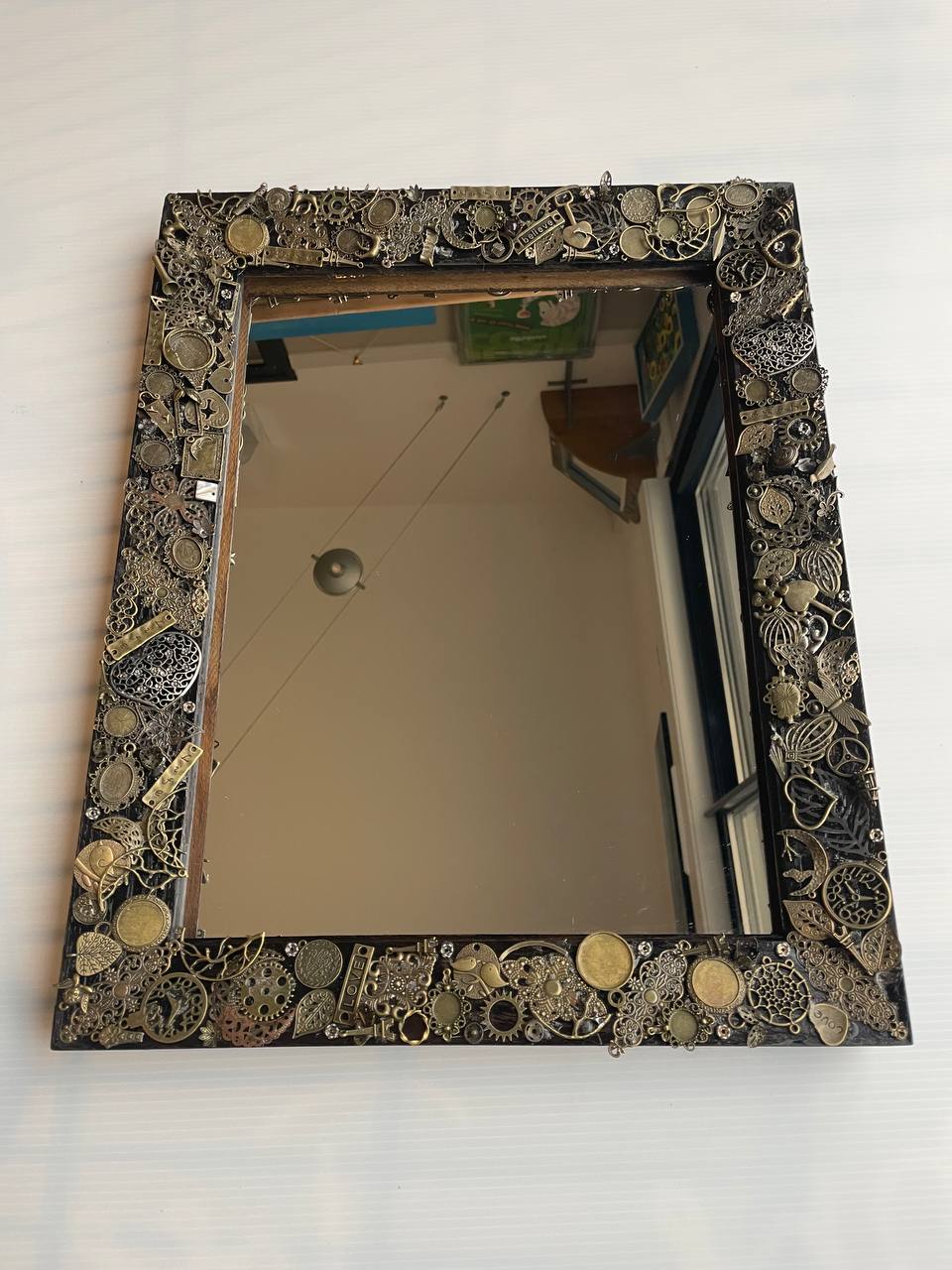 Jules Verne framed mirror - composition inspired by 20 thousand leagues under the sea