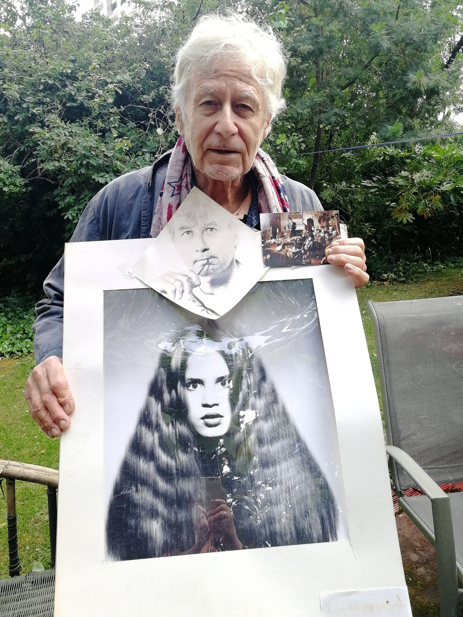 La fille cadette du photographe à dix ans, teinte sépia par Michael Joseph