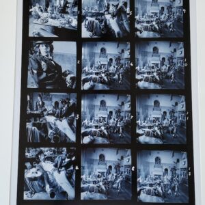Rolling Stones at Sarum chase, Beggars' Banquet Contact Sheet, blue edition by Michael Joseph