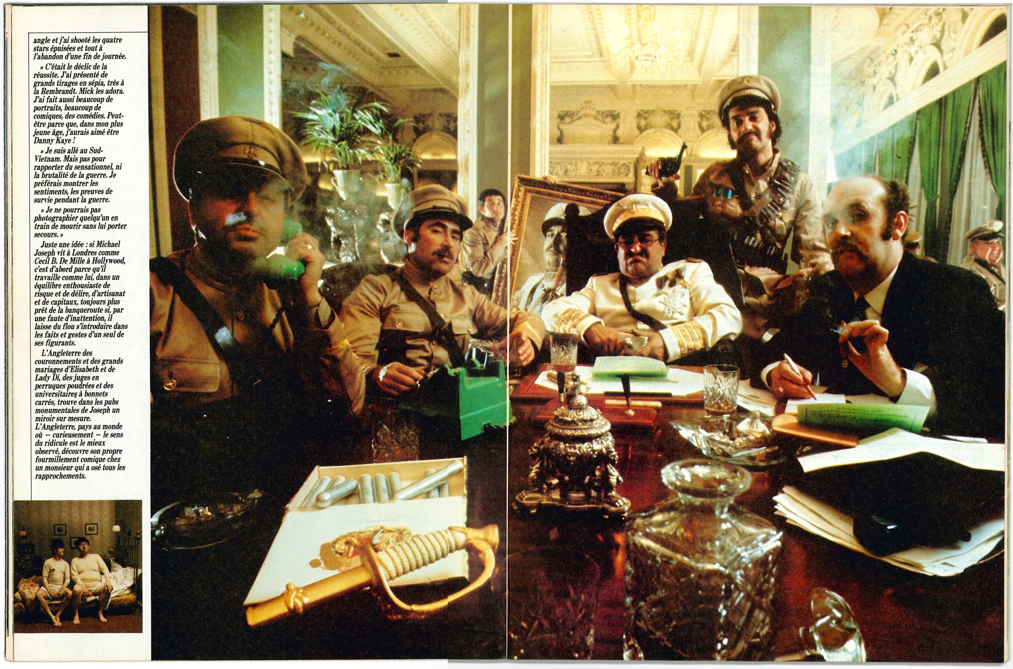 Michael Joseph, Photographe Publicités Londres - Article dans Echo des Savanes - magazine francophone