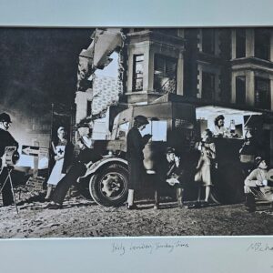 Blitz London scene recreated for an advertising campaign by Michael Joseph