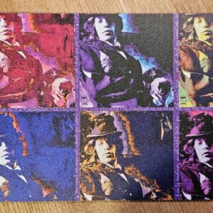 Six portraits of mick & chick façon Warhol - a photo compilation by Michael Joseph on aluminium