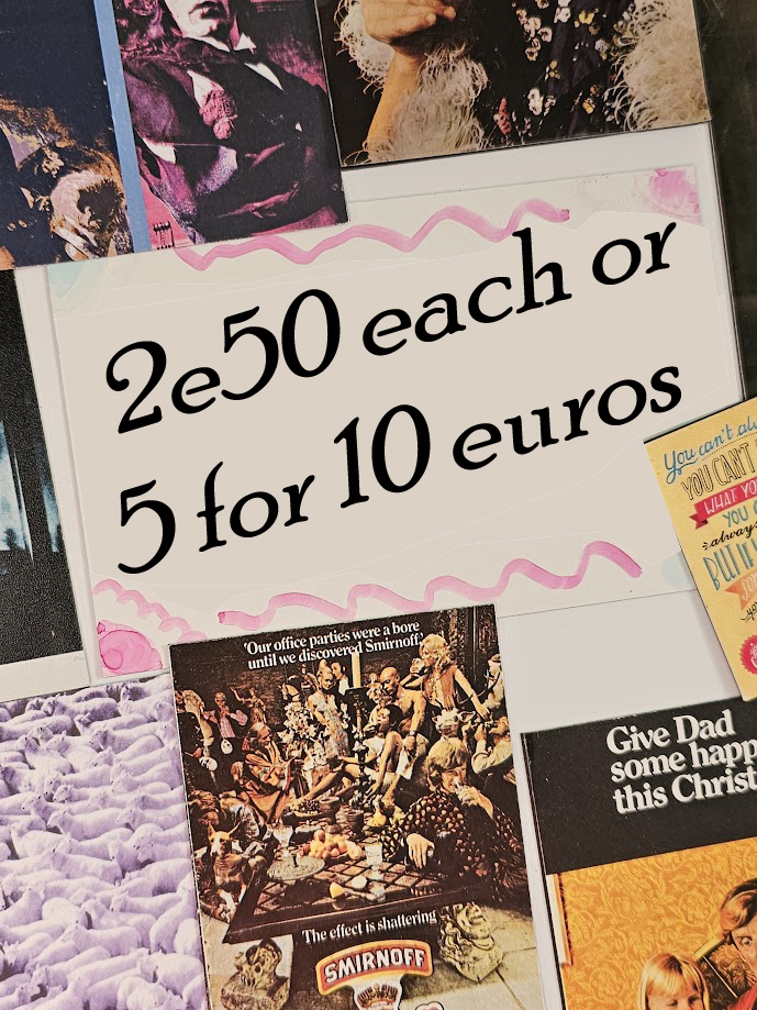 Lot de 5 magnets publicitaires vintage au choix pour 10 €, livraison comprise.