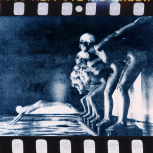 Prêt à plonger, Collection Nu mais pas grossier, Photographie publicitaire londonienne Carte postale de Michael Joseph