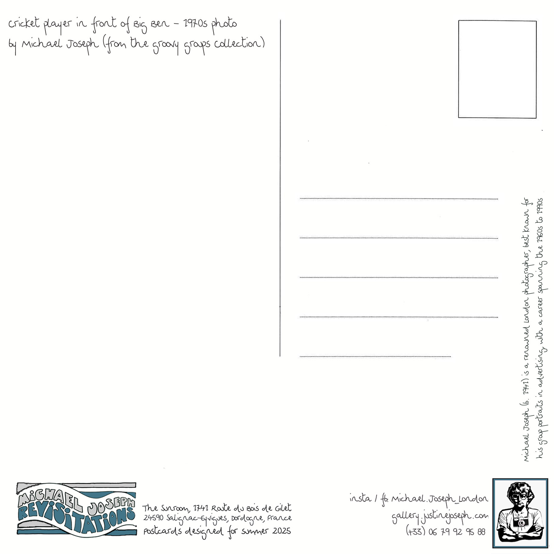 "Un Swing à Westminster", Golf Big Ben Bus Taxi & art du bon vivre - la Carte Postale, photo par Michael Joseph