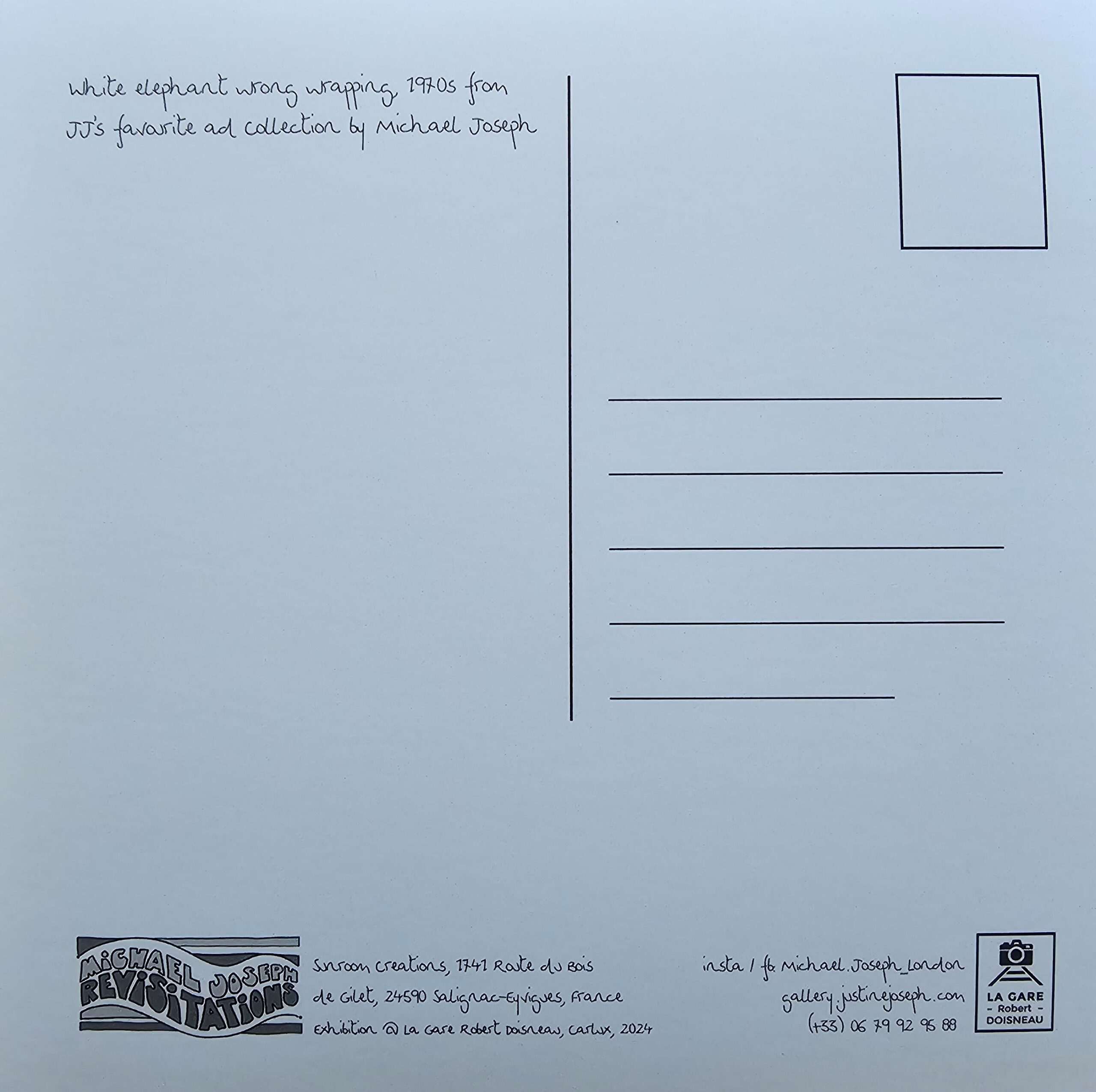 "Le Mauvais Emballage" Carte Postale de Michael Joseph