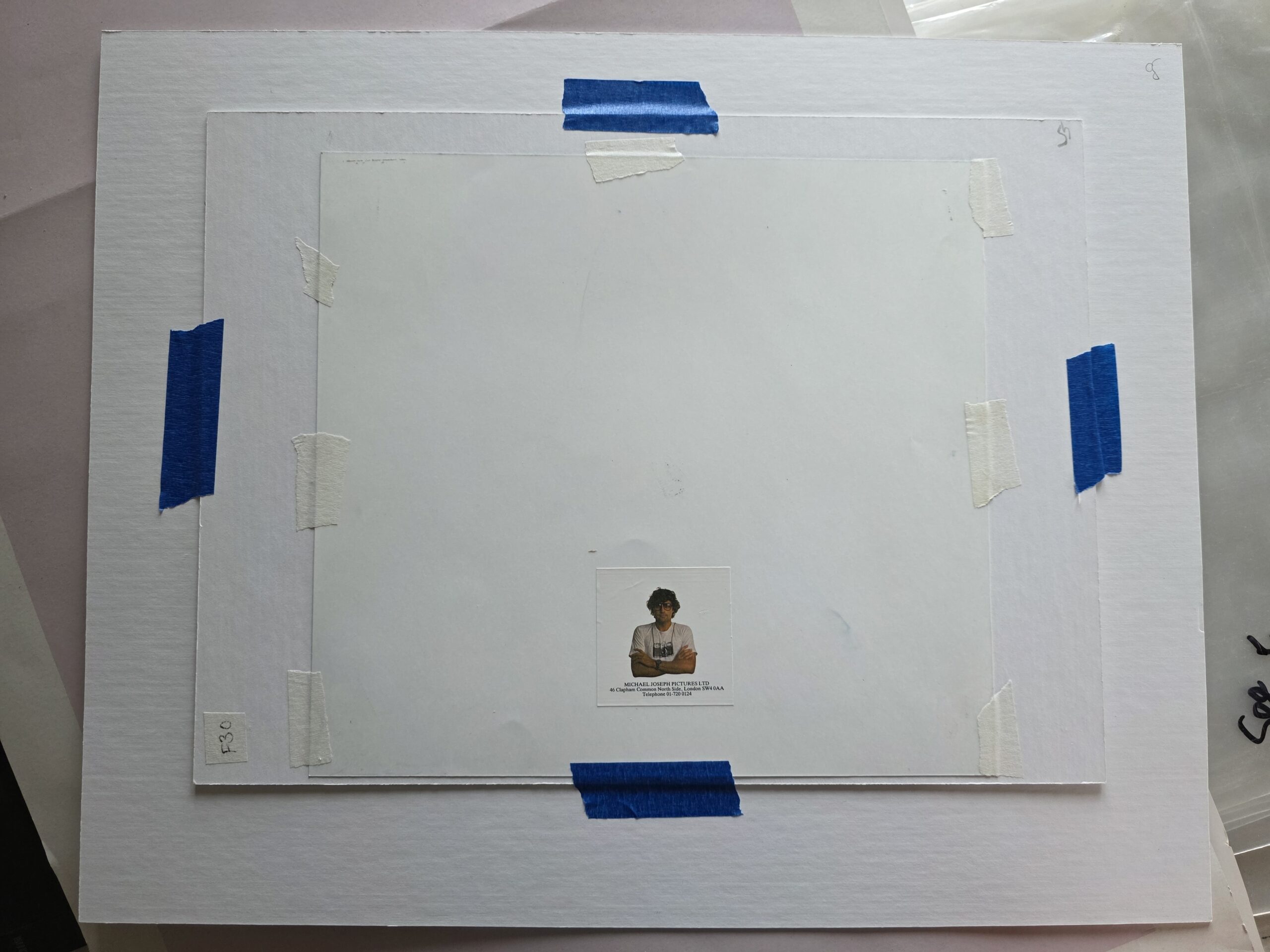 False Start, inverted blue edition, Pool Ladies Playboy US adult TV channel, False Start inverted blue-toned darkroom print by Michael Joseph