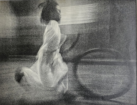 Vietnamese girl wheeling a hoop