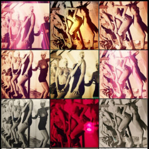 Méli-mélo, Collection Nu mais pas grossier, Photographie publicitaire londonienne Carte postale de Michael Joseph