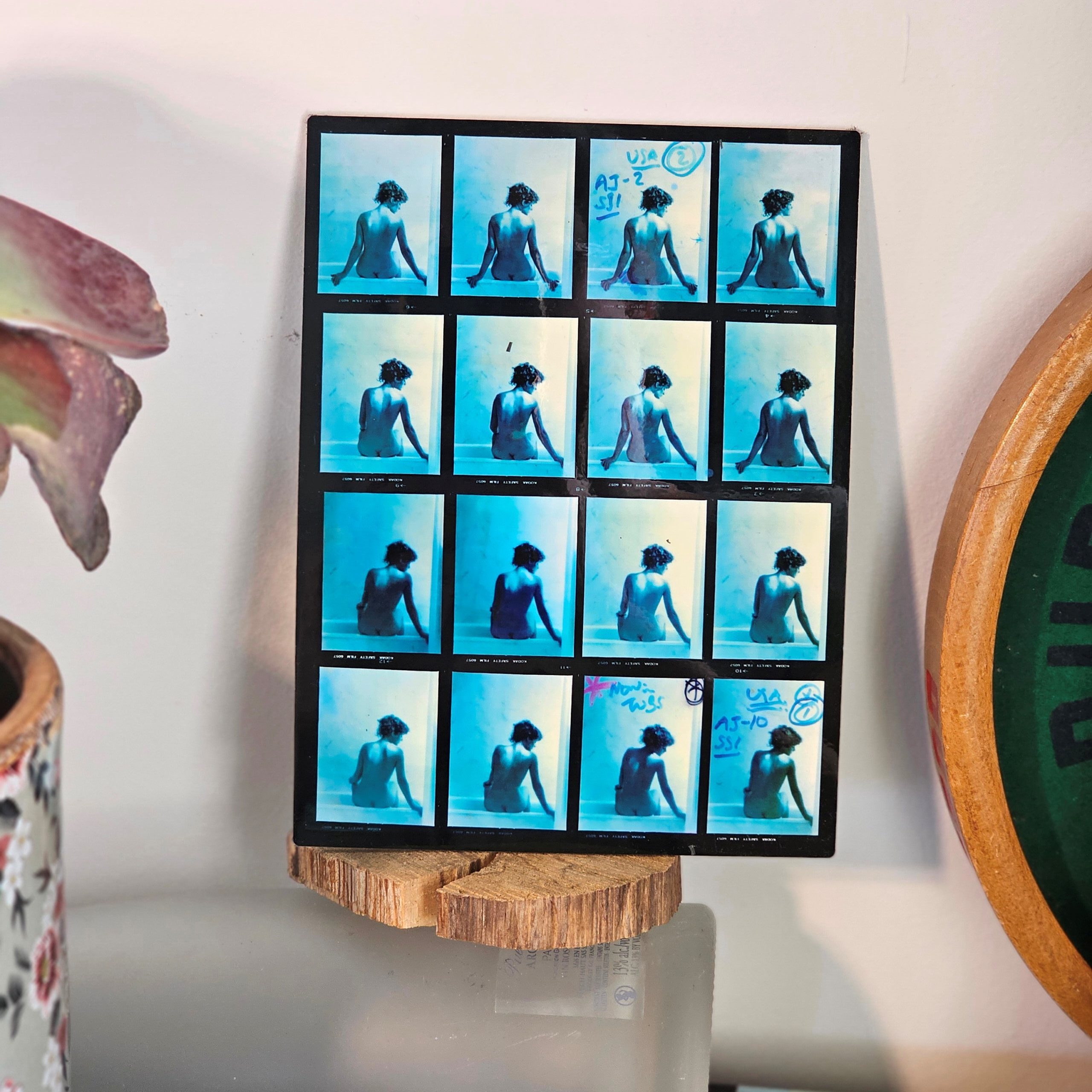 Nivea contact sheet - small format on aluminium, matt finish, photo by Michael Joseph