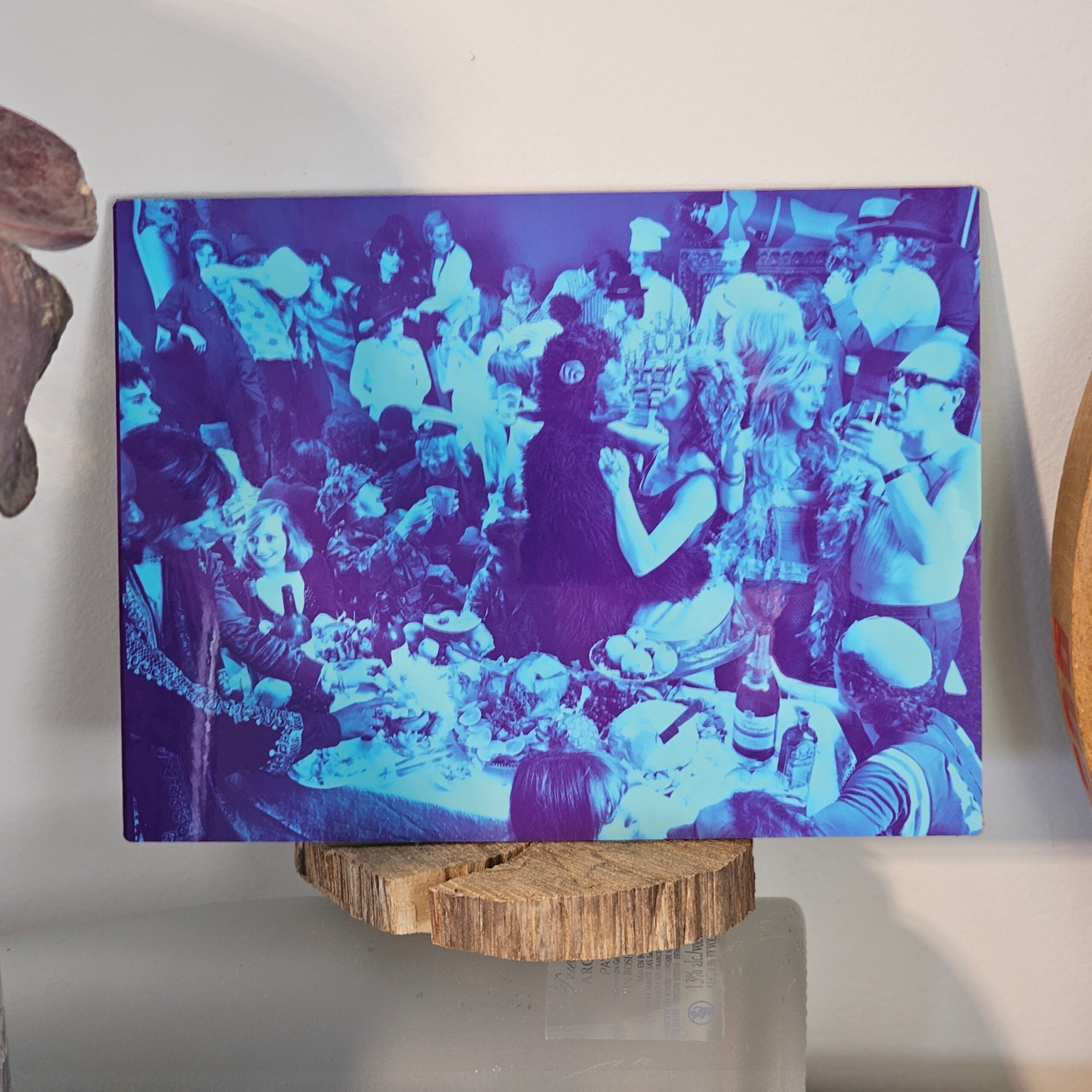 Kummel Ancora turquoise - orgy for alcohol advertisement - small format on aluminium, glossy photo by Michael Joseph