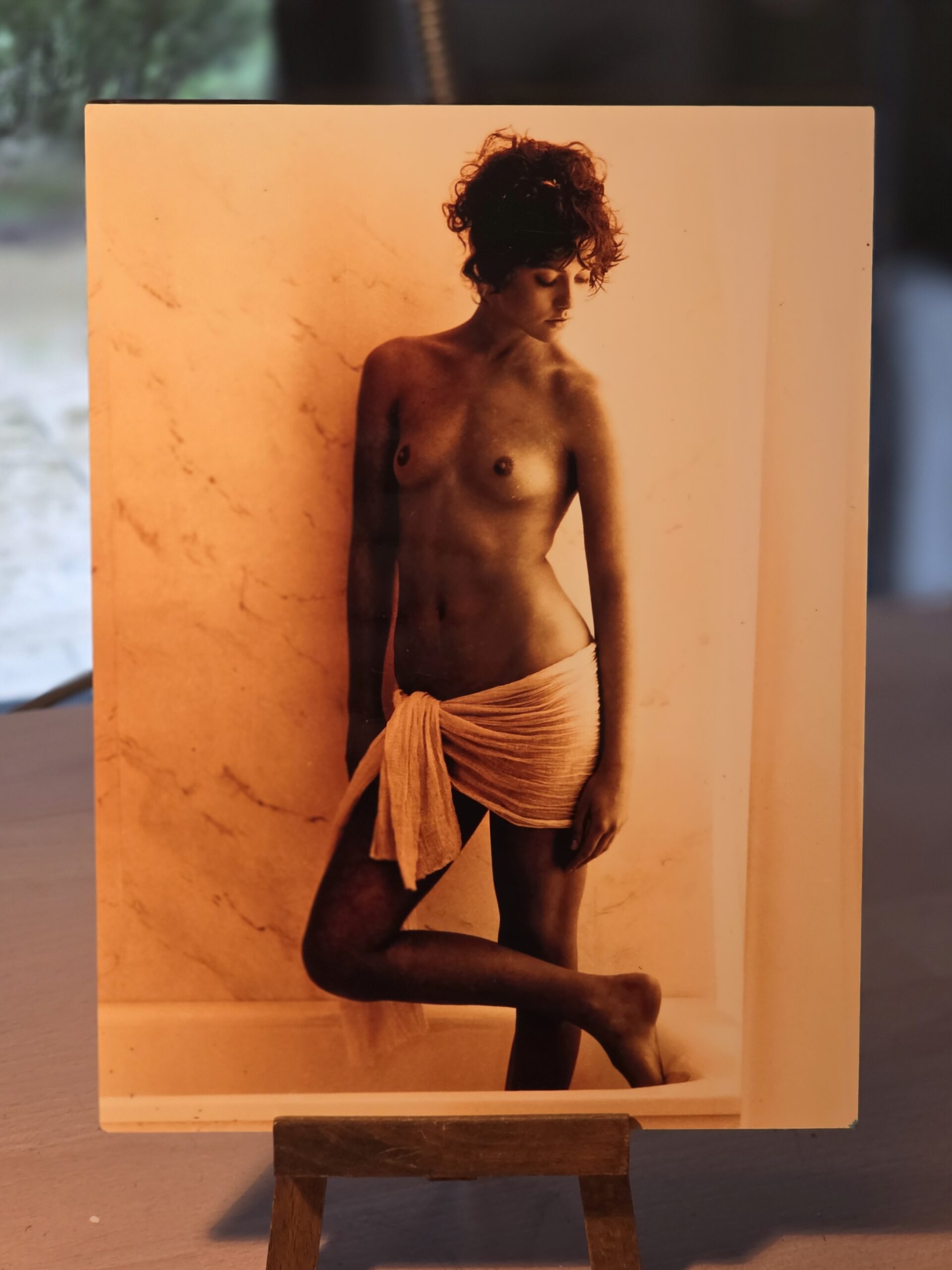 Nivea Frontal - orange toned gloss finish Print on aluminium, photo by Michael Joseph