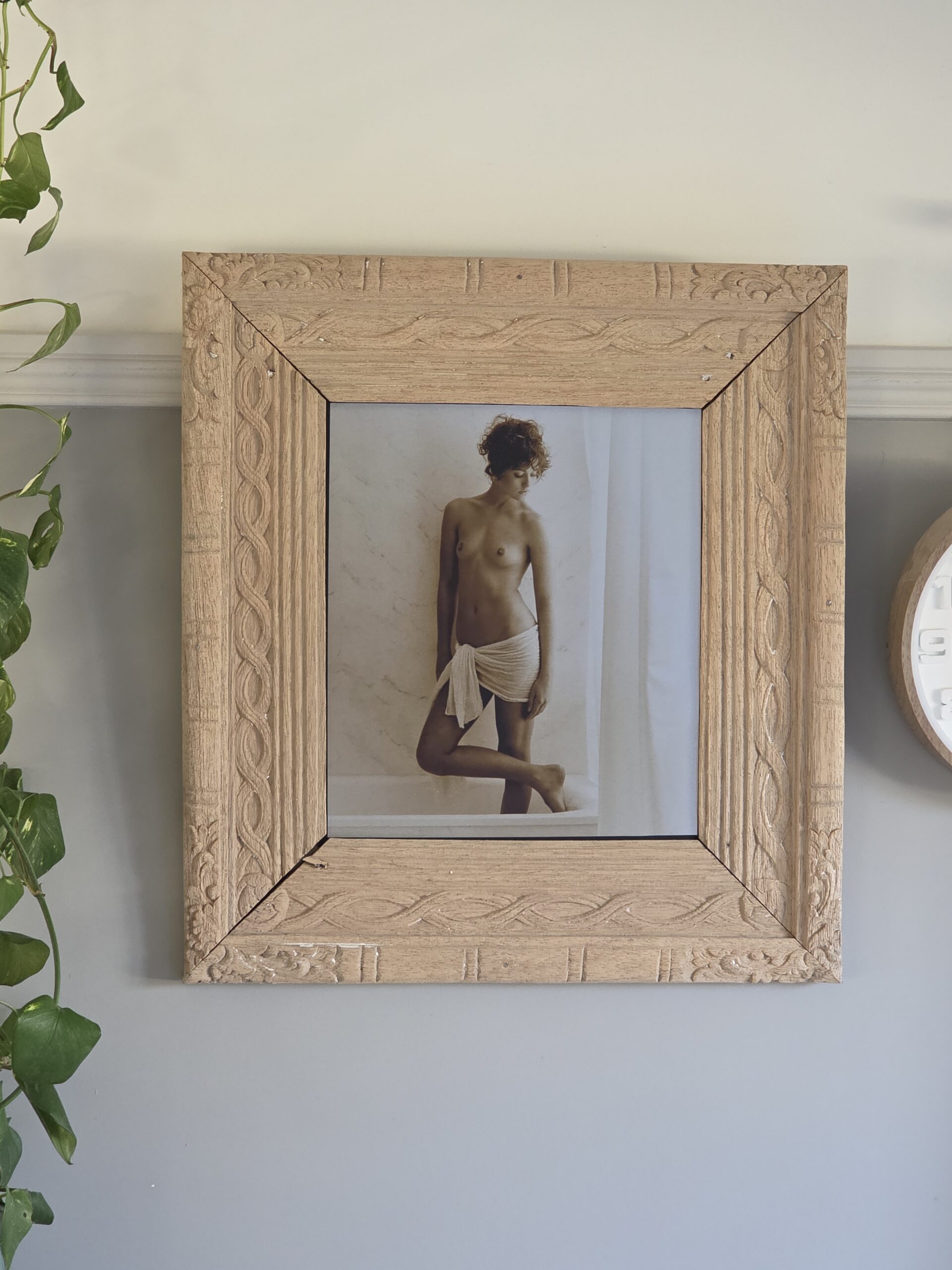 Nivea frontal, Now in tubs photoshoot, on aluminium, in upcycled wooden frame