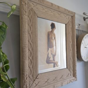 Nivea frontal, Now in tubs photoshoot, on aluminium, in upcycled wooden frame