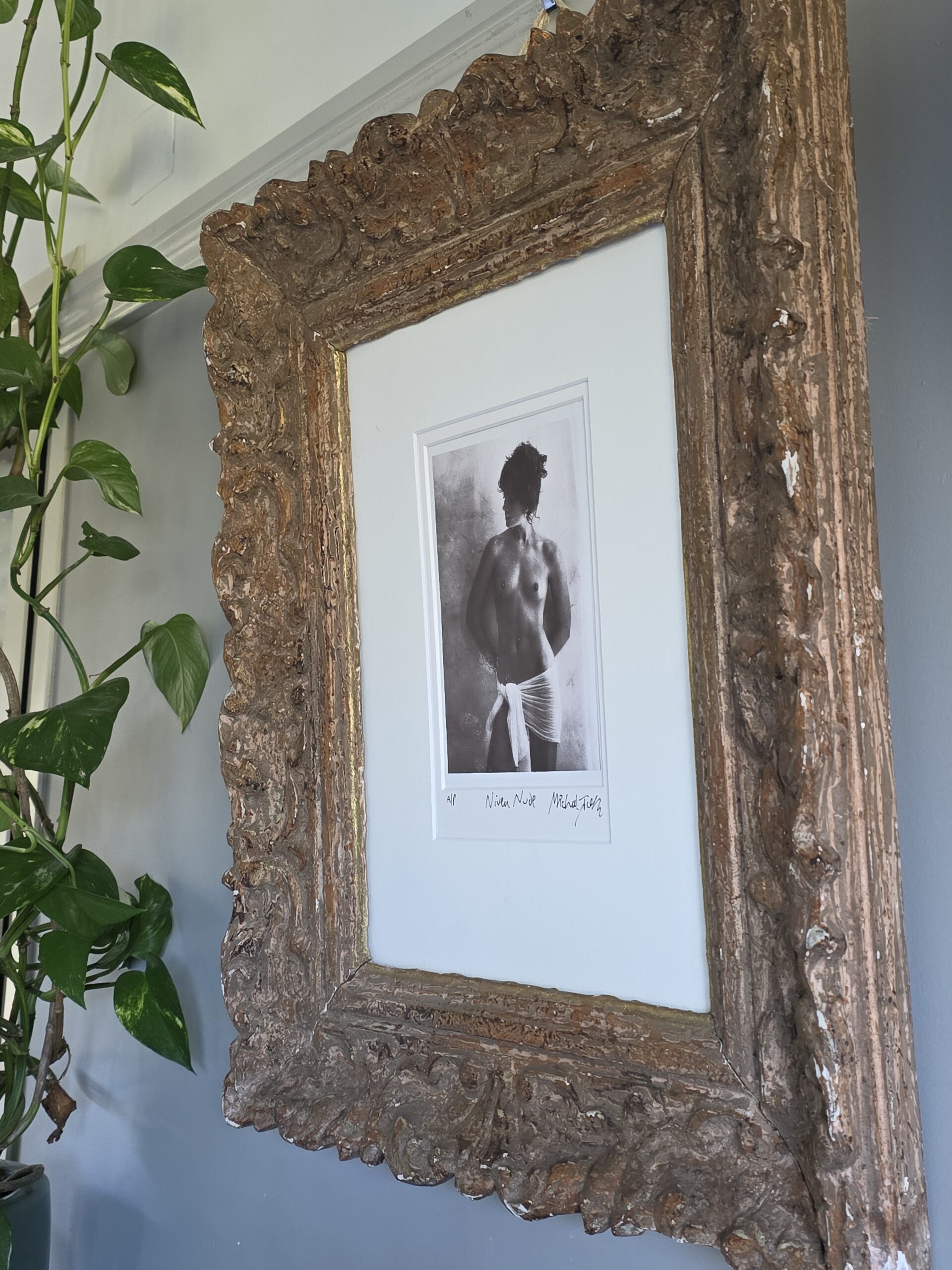 Tirage argentique original – Nu féminin (photo prise dans les années 1970) – signé Michael Joseph