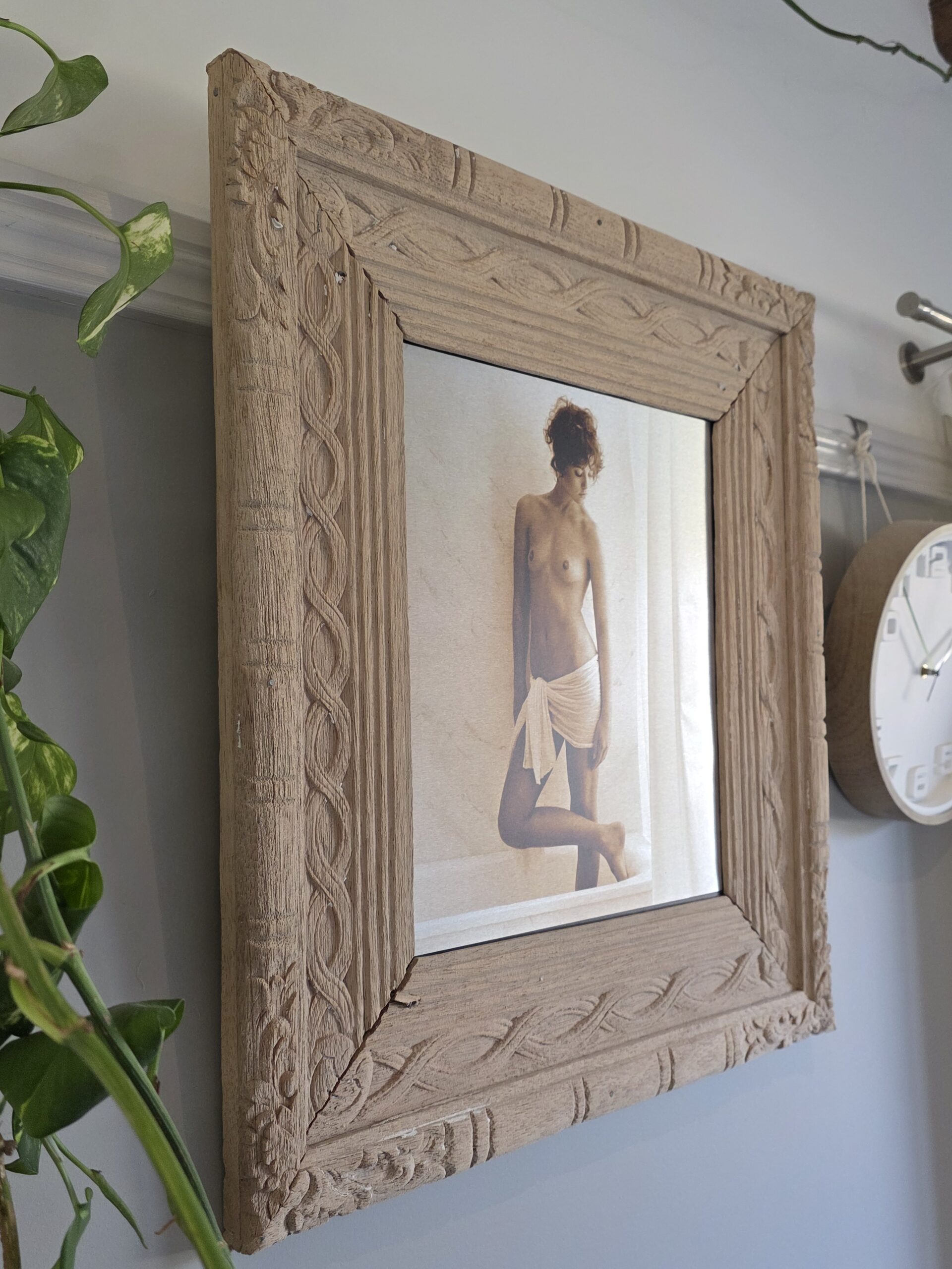 Nivea frontal, Now in tubs photoshoot, on aluminium, in upcycled wooden frame