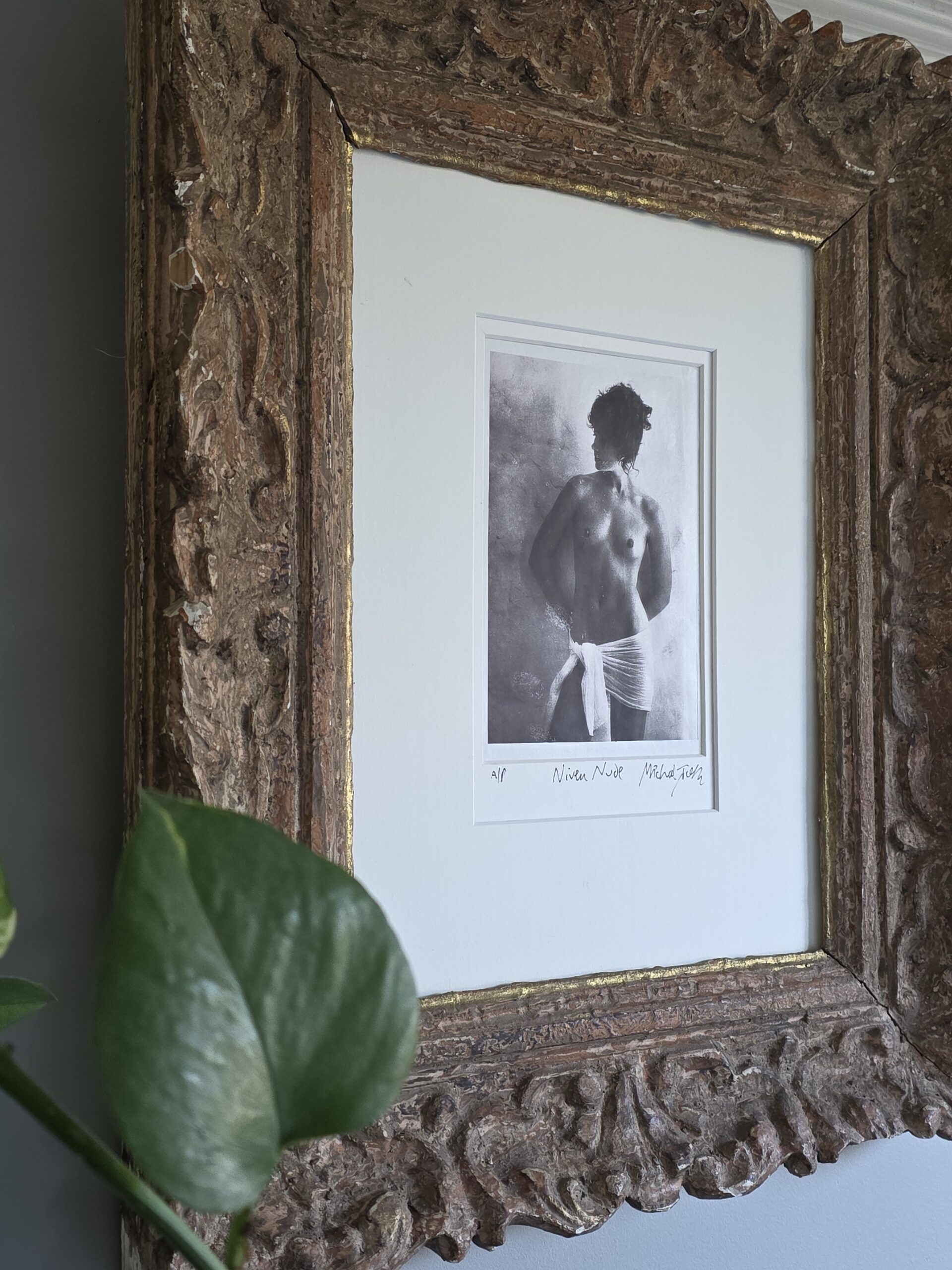 Tirage argentique original – Nu féminin (photo prise dans les années 1970) – signé Michael Joseph