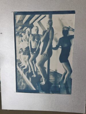 Pool Ladies, cyanotype, photo by Michael Joseph