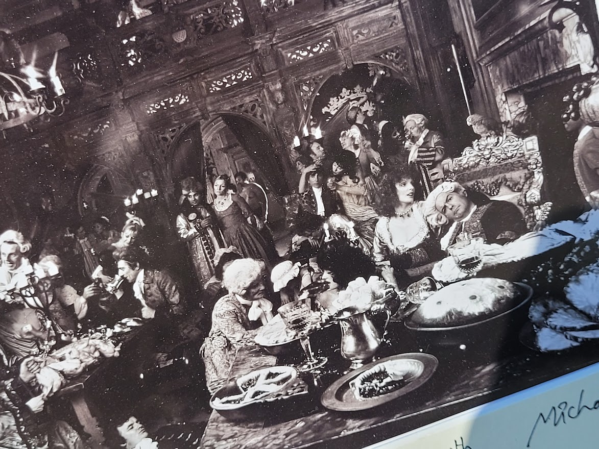 Lord Offley orgy, merrily drinking Port with his friends, black and white by Michael Joseph – Image 6