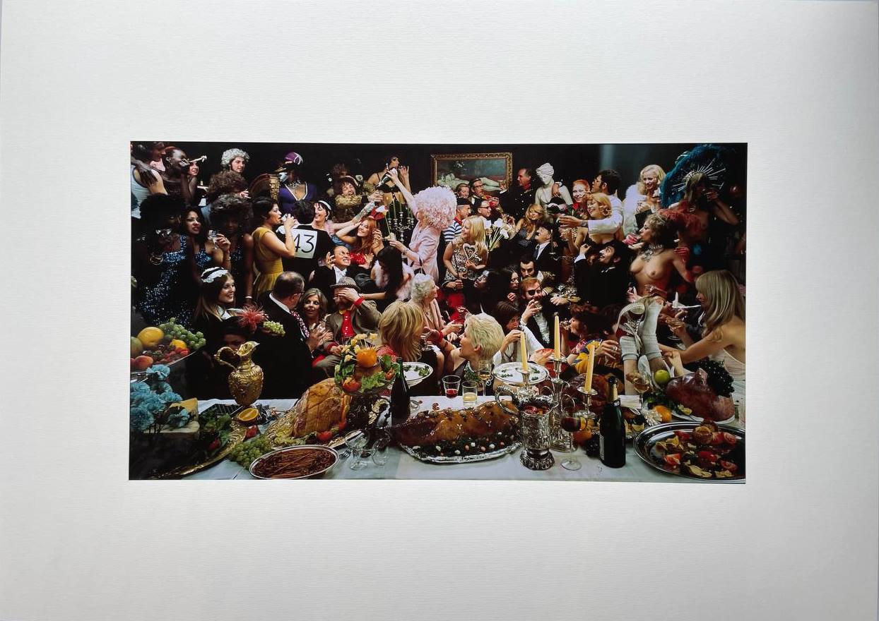 Fernet-Branca, the other banquet - a group photo-shoot, unique Cibachrome print by Michael Joseph