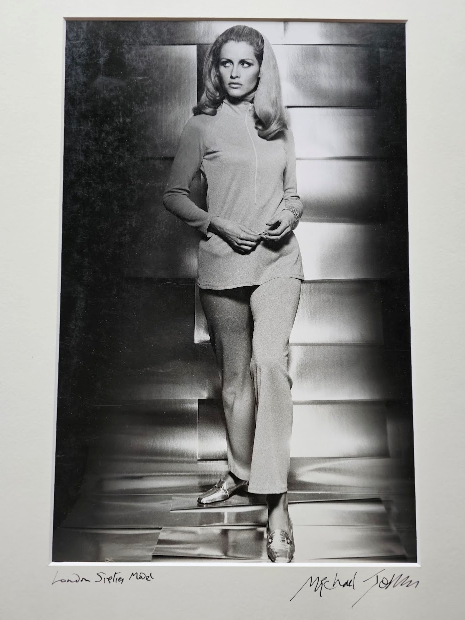 Sixties funky disco chick, pensive while dancing to the music in her head, by Michael Joseph