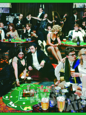 Whitbread Tiddlywinks Student Party, Crystal Palace, 1970s postcard