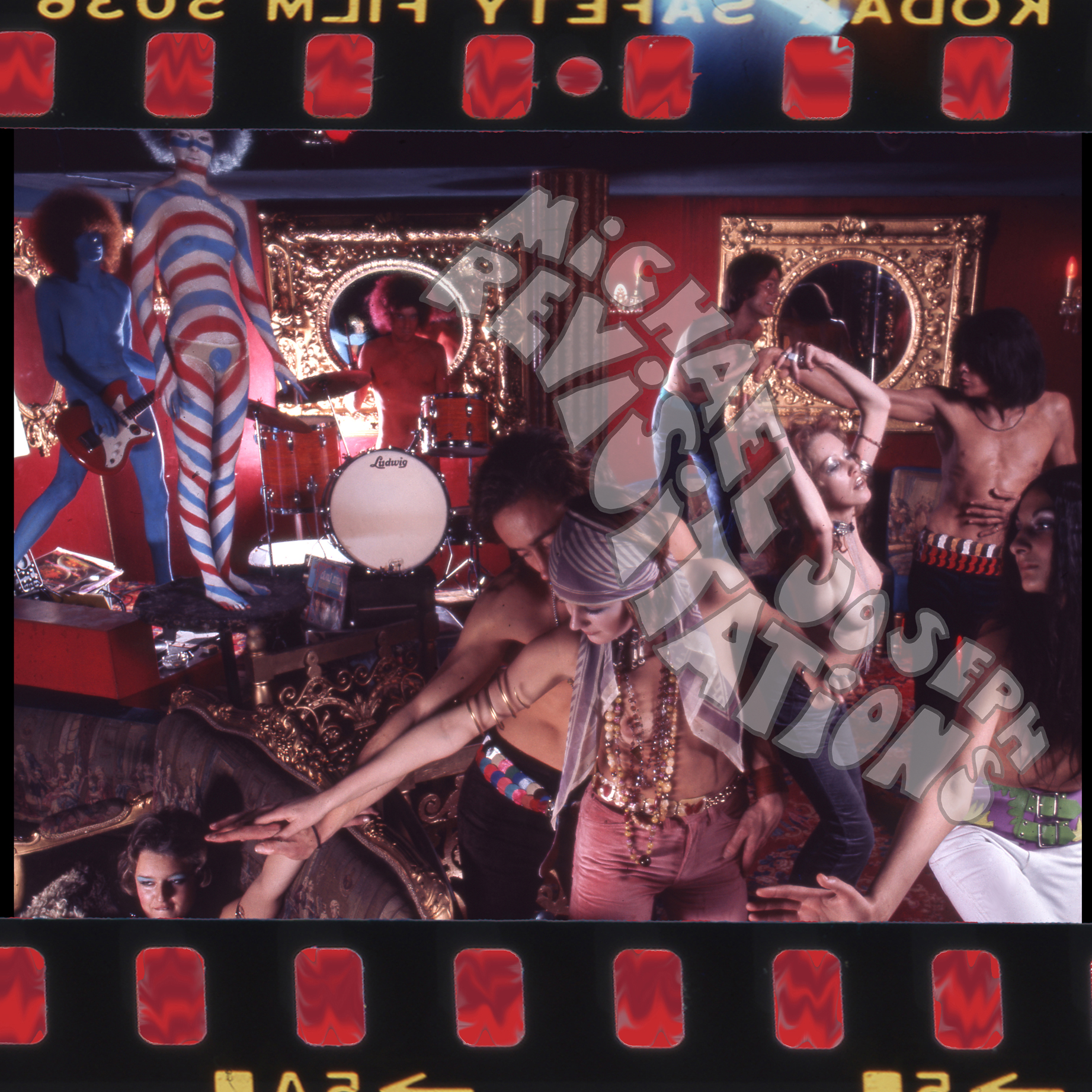 Levi’s All-Denim Party — Nude but Not rude Collection, Sixties London Advertising Postcard