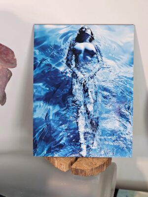 Solo swimmer - Pool ladies photoshoot - small format on aluminium, gloss finish, by Michael Joseph