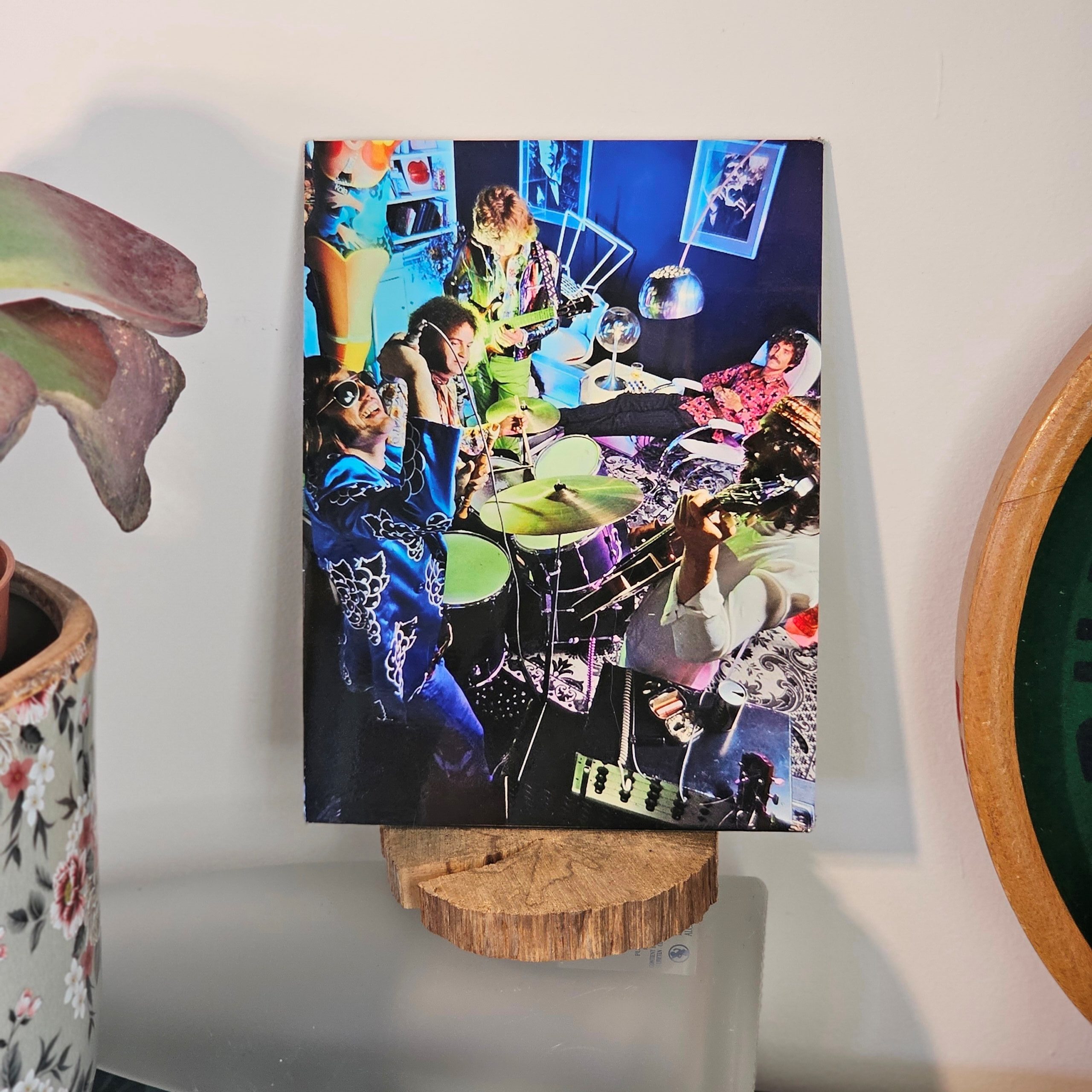 Seventies Studio jam session - small format on aluminium, gloss finish, photo by Michael Joseph