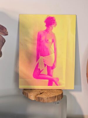 Nivea frontal - pink and yellow edition - Print on aluminium, gloss finish, photo by Michael Joseph
