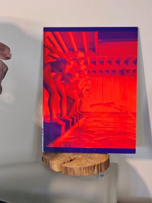 False start - red and blue edition - Print on aluminium, glossy finish, photo by Michael Joseph