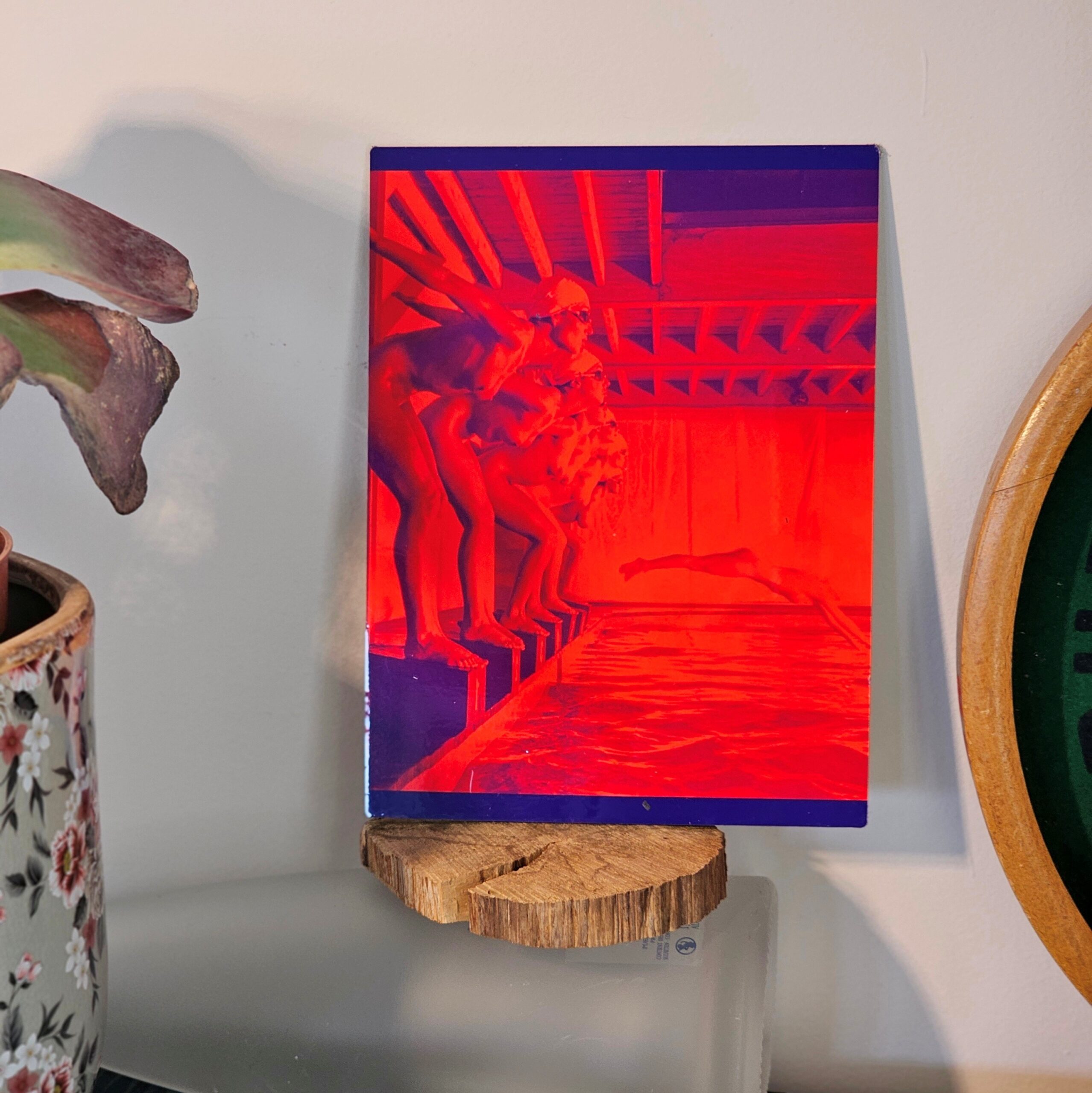 False start - red and blue edition - Print on aluminium, glossy finish, photo by Michael Joseph