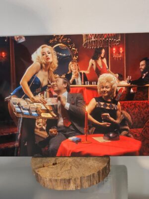Husband's cleavage delight - rich colour edition - aluminium, glossy finish, photo by Michael Joseph