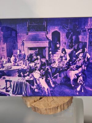 Purple Banquet, small print on aluminium, gloss finish, photo by Michael Joseph