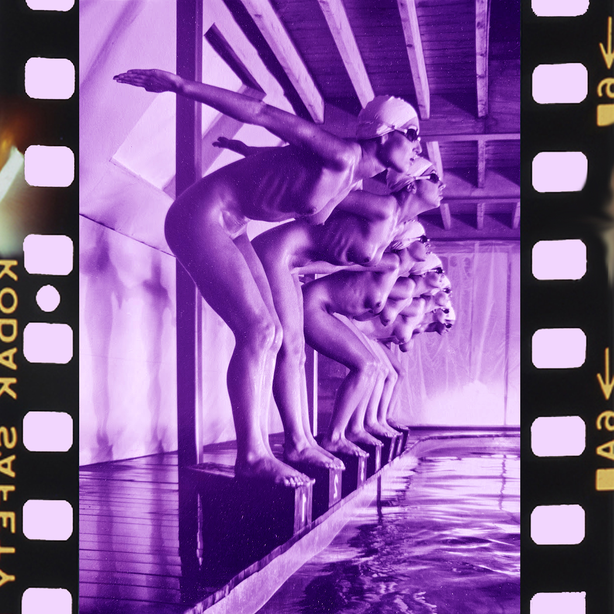 Poolside relaxing, Collection Pool Ladies, Photographie publicitaire londonienne Carte postale de Michael Joseph – Image 2