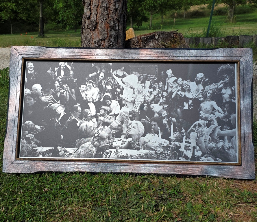 Fernet Branca Judy Eating Grapes - Black and White on aluminium, photo by Michael Joseph - Image 7