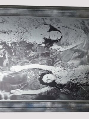 Swimming Opposite, Tirage sur aluminium encadré, série Baigneuses par Michael Joseph